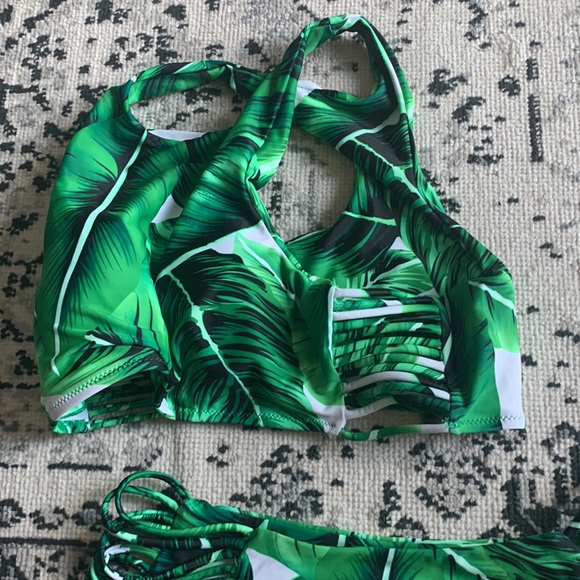 C Apparel Palm Leaf Bikini - Picture 5 of 7